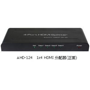 HD-124　一對四 HDMI分配器